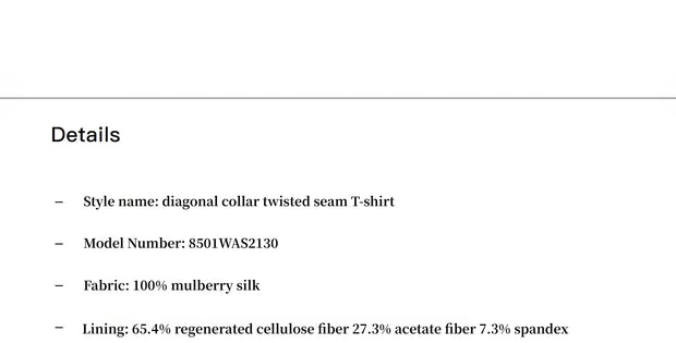 Double-layer transparent oblique collar pinched pleat half-high collar slim fit fake two-piece knitted T-shirt tops for women-3