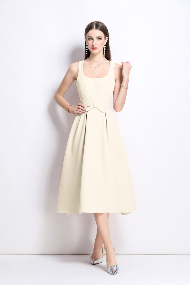 American Classic Slim Fit Waist Cinching Midi Dress - Starlit Wardrobe Dresses
