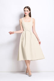American Classic Slim Fit Waist Cinching Midi Dress - Starlit Wardrobe Dresses