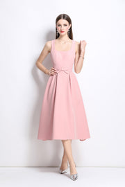 American Classic Slim Fit Waist Cinching Midi Dress - Starlit Wardrobe Dresses