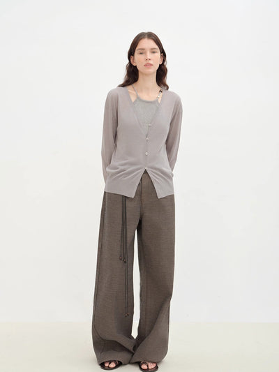 "Daylight" sunscreen V - neck new spring knitted cardigan jacket - Starlit Wardrobe outerwear