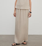 Heavy High - density Silk Luxury High - end Skirt for Women"Above the Flying Clouds" - Starlit Wardrobe skirts