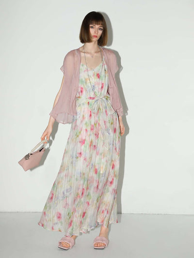 Whimsical Fairy Long Flowy Summer Dress – Elegant Women’s Ombre Maxi - Starlit Wardrobe Dresses